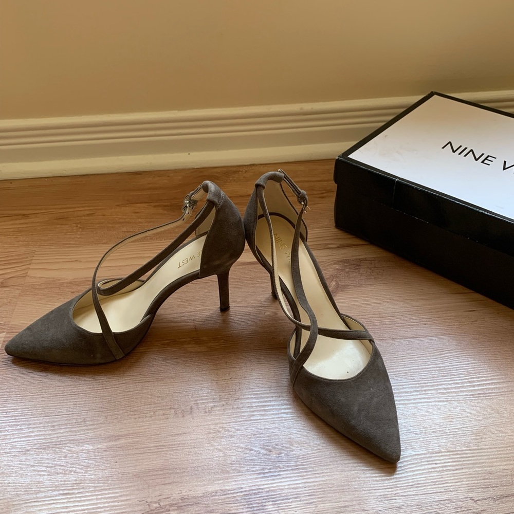 Grey/Taupe Nine West heels